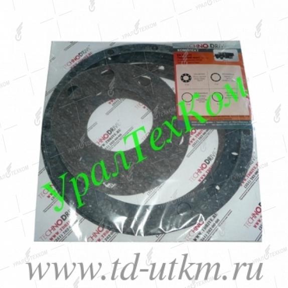 04-11-211 Рем. комплект на перед. мост 12 отв. (6361-2304052-Б, шаровая на 12 отв., 4 наим.) (паронит) 0,6мм